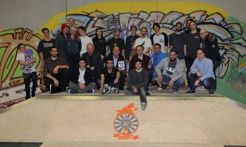 Eröffnung Skaterhalle - Gruppenfoto
